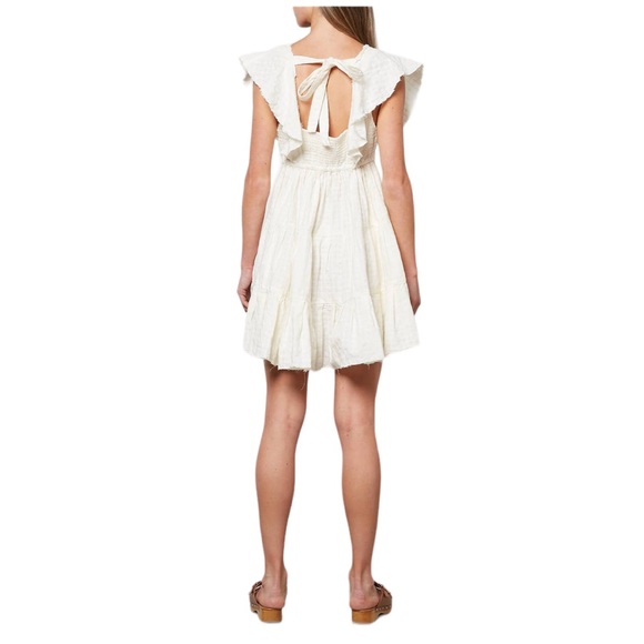 NWOT FREE PEOPLE Undone Lace Mini Dress - Picture 5 of 7